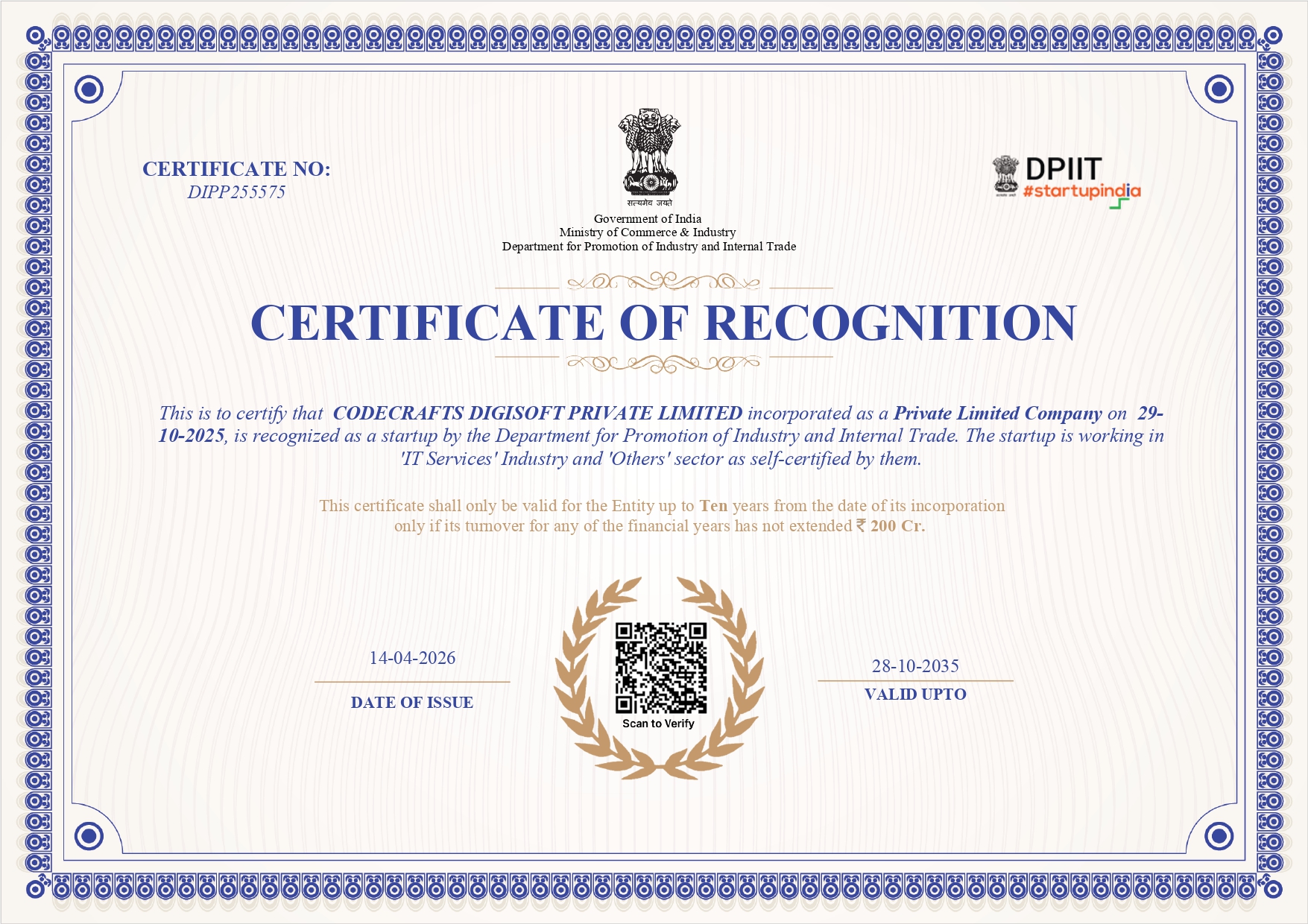CodeCrafts Digisoft certified team