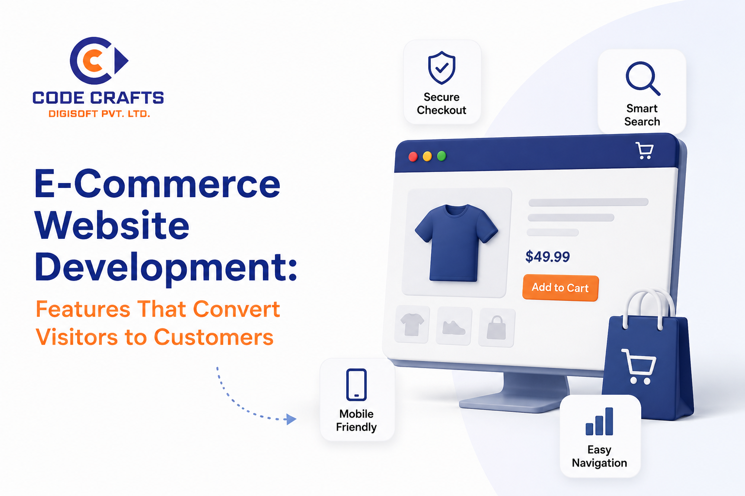 E-Commerce Website Development: Features That Convert Visitors to Customers